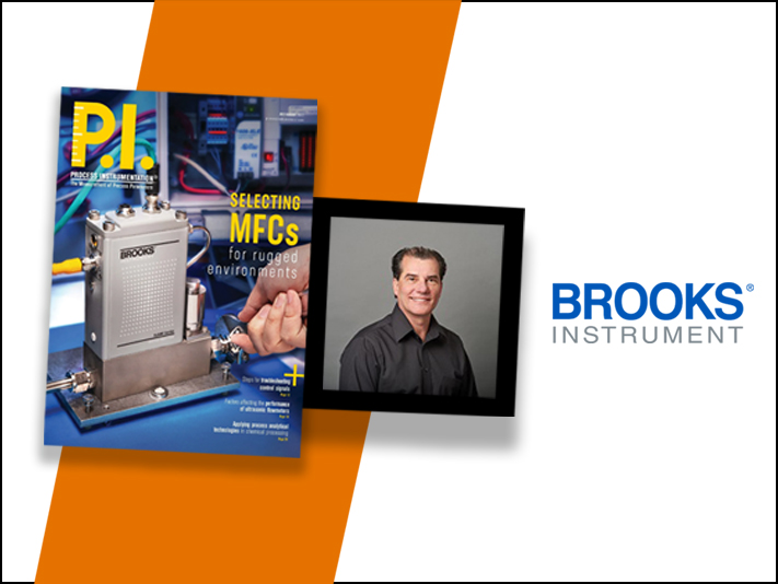 Brooks Instrument SLAMf mass flow controller for rugged environments is featured in Process Instrumentation Magazine
