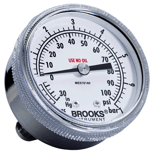 Brooks Instruments 0-10 PSI 8601D Compressed Gas Regulator 