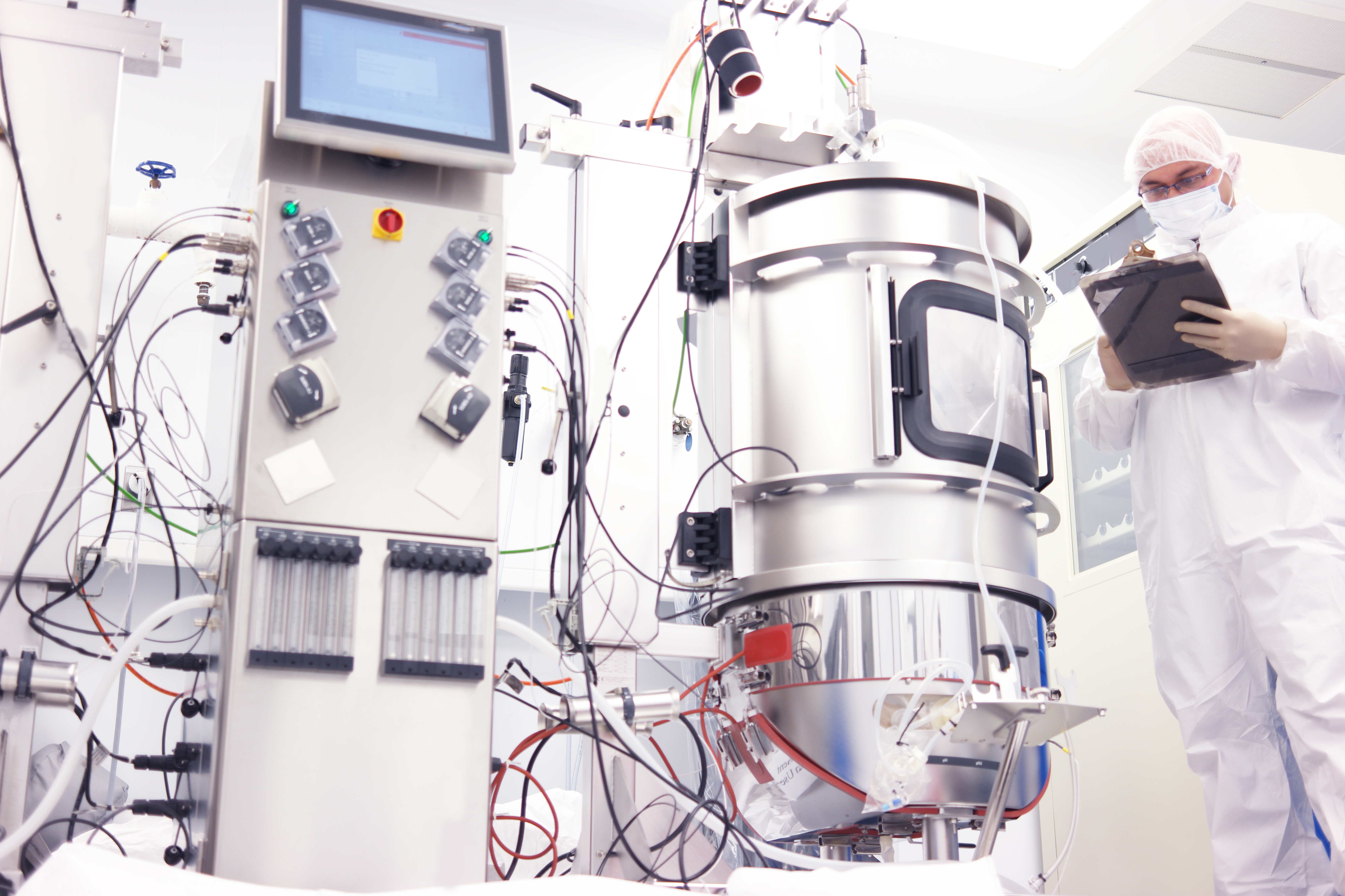 Bioreactor using Mass Flow Controllers